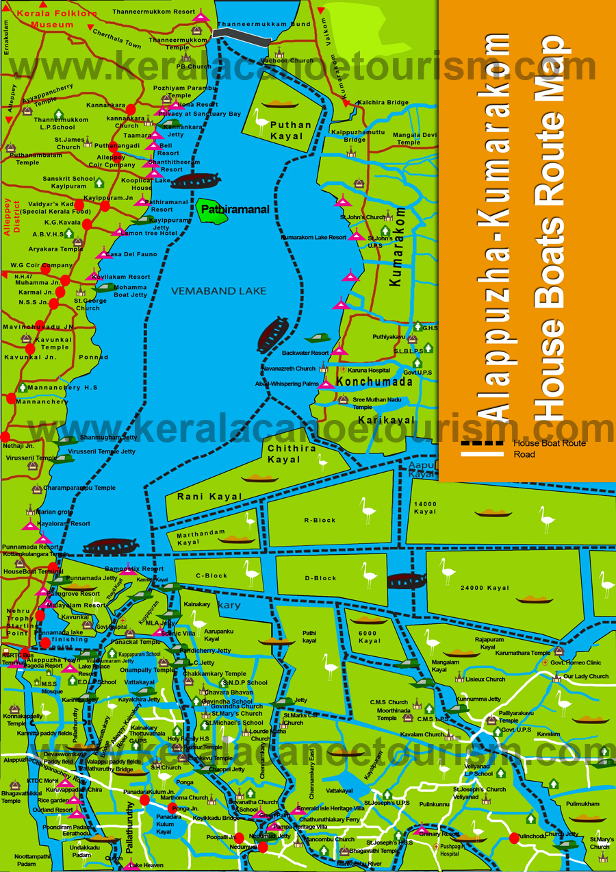 Alleppey Town Map